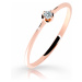 Cutie Diamonds Jemný prsteň z ružového zlata s briliantom DZ6729-2931-00-X-4 62 mm