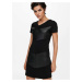 Black Sheath Dress with Leatherette ONLY Viola - Women