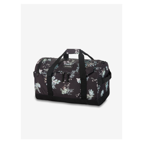 Čierna dámska kvetovaná cestovná taška Dakine Duffle