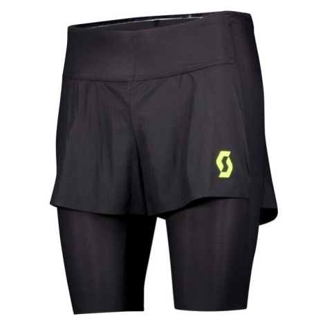 Scott Hybrid Shorts RC Run Kinetech Black/Yellow Bežecké kraťasy