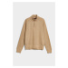 MIKINA GANT SACKER RIB HALF ZIP KHAKI MEL