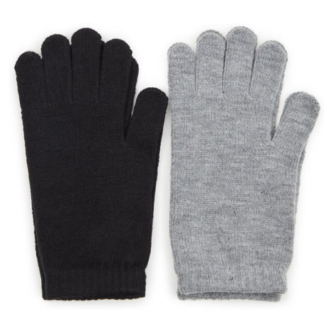 Black and grey women's gloves 2 pcs ORSAY - Women's