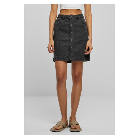 Women's Organic Stretch Denim Skirt with Black Wash Urban Classics