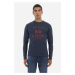 Tričko La Martina Man T-Shirt L/S Jersey Navy