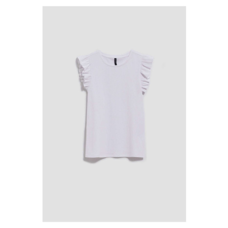 WOMEN'S TOP L-TS-4071 WHITE Moodo