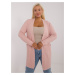 SVETLORUŽOVÝ SVETER S PREDNÝMI VRECKAMI PM-SW-PM-3727.93-LIGHT PINK