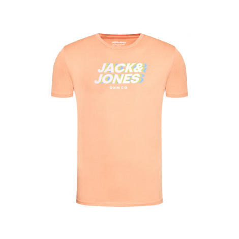 Jack&Jones Tričko Strong 12189389 Oranžová Regular Fit Jack & Jones