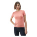 Dámske turistické tričko s krátkym rukávom 4F TSHIRT FNK-4FWSS24TFTSF738-64S-SALMON CORAL