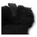 Ugg Dámske rukavice W Shorty Glove W Leather Trim 17367 Čierna