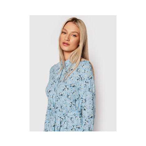 Selected Femme Košeľové šaty Fiola 16083878 Modrá Regular Fit