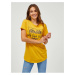 SAM73 Mustard Women's T-Shirt SAM 73 Inathi - Women