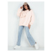 Dámská oversize mikina BOWLOOP peach Dstreet BY1261 Univerzální