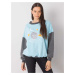 Blue cotton sweatshirt