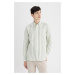 DEFACTO Regular Fit Striped Cotton Long Sleeve Shirt