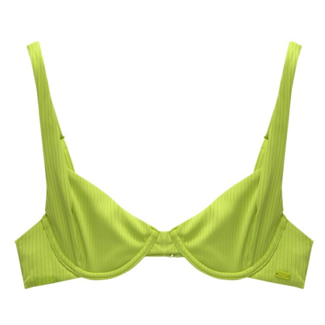 Pull&Bear Bikinový top  limetová Pull & Bear