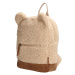 Beagles Béžový detský huňatý ruksak &quot;Winnie&quot; 11L