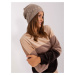 Dark beige women's knitted hat