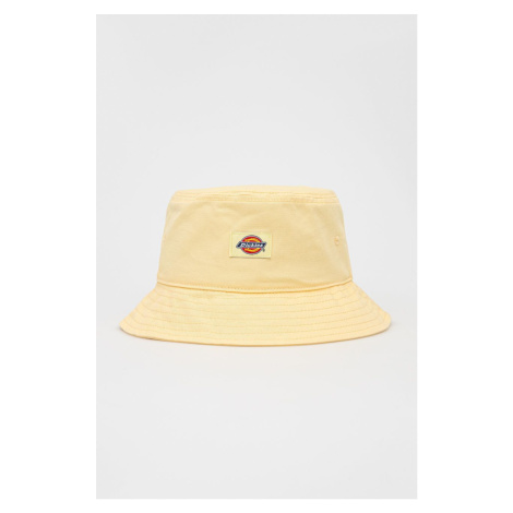 Bavlnený klobúk Dickies žltá farba, bavlnený