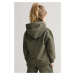 MIKINA GANT GANT ARCH SCRIPT HOODIE JUNIPER GREEN