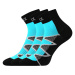 VOXX ponožky Monsa čierno-tyrkysové 3 páry 113847