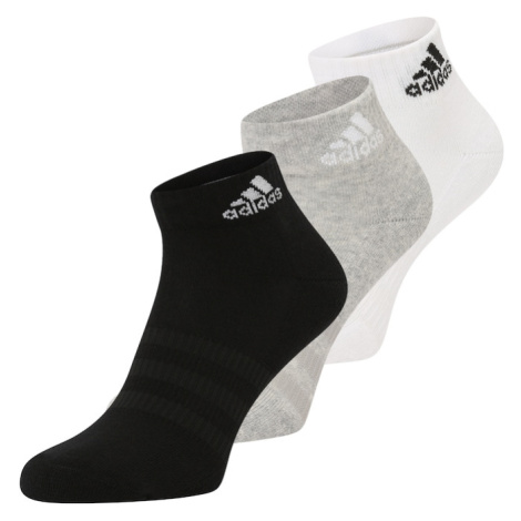 ADIDAS SPORTSWEAR Športové ponožky 'Cushioned'  sivá / čierna / biela
