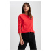 DEFACTO Regular Fit Crew Neck Red Sweater