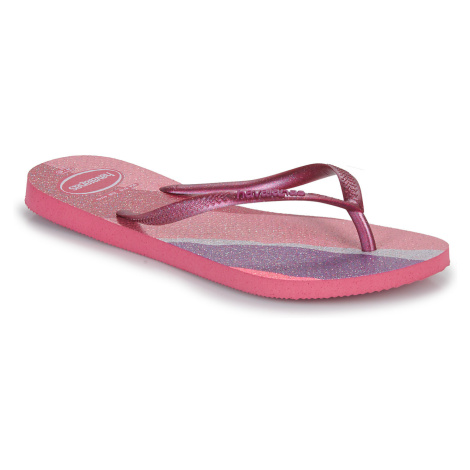 Havaianas  SLIM PALETTE GLOW  Žabky Ružová