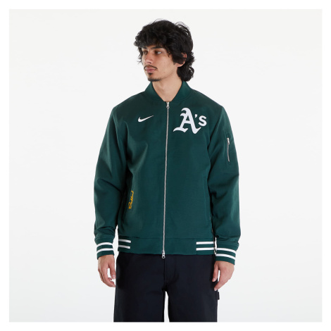 Bomber Nike Men's AC Bomber Jacket Oakland Athletics Pro Green/ Pro Green/ White