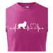 Detské tričko Border kolie tep - darček pre milovníkov psov
