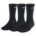 Ponožky NIKE FIT7S Socke Crew 3-pack Black Čierna