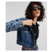 Bunda Karl Lagerfeld Jeans Klj Monogram Boxy Denim Jacket Mid Blue