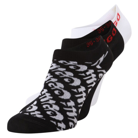 HUGO Ponožky  svetlosivá / červená / čierna / biela Hugo Boss