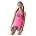 Dievčenské tielko 4F JUNIOR TSHIRT-4FJWSS24TTSHF1141-54N-PINK NEON