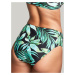 Dámske plavky Bali Midi Brief SW1646 Green Printed - Panache