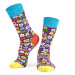 Women's socks with colorful patterns