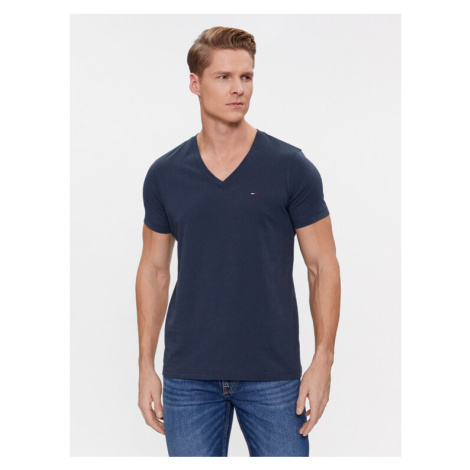 Tommy Jeans Tričko DM0DM04410 Tmavomodrá Regular Fit Tommy Hilfiger