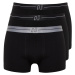 Trendyol 3-balenie bavlnených boxeriek s elastickým pásom s čiernym vzorom