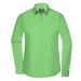 James & Nicholson Dámska košeľa s dlhým rukávom JN677 - Limetkovo zelená