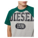 Tričko Diesel T-Raglen T-Shirt Zelená