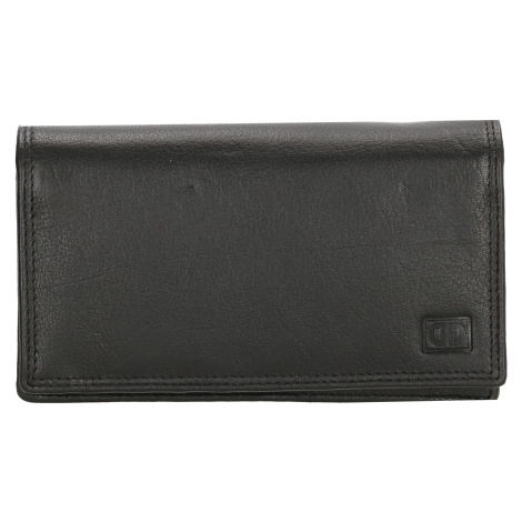 Dámska kožená peňaženka Double-d - čierna