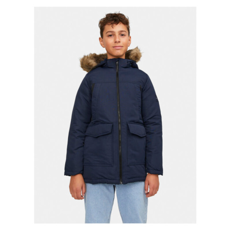 Jack&Jones Junior Zimné bundy Craft 12212522 Tmavomodrá Regular Fit