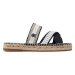 Tommy Hilfiger Espadrilky Golden Webbing Sandal FW0FW07096 Tmavomodrá