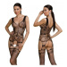 Passion ECO BS009 black - Bodystocking Farba: Čierna