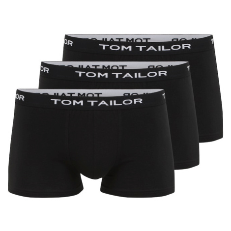 TOM TAILOR Boxerky  čierna / biela