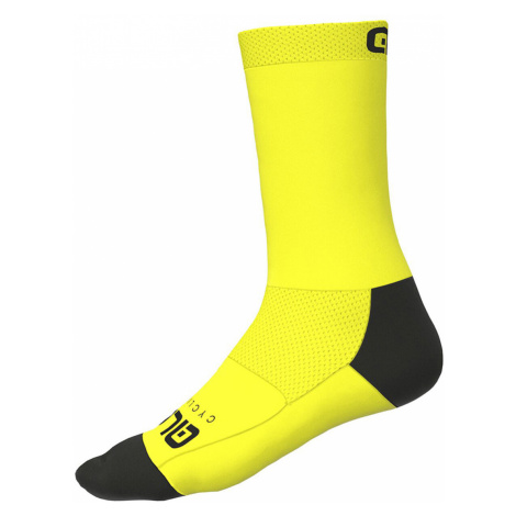 ALÉ Cyklistické ponožky klasické - TEAM - žltá