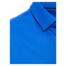 Modrá pánska košeľa s krátkym rukávom KX0990