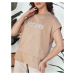 Women's T-shirt DREAMY camel Dstreet