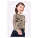 Detský sveter s prímesou vlny Mayoral béžová farba, teplý