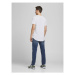 Jack&Jones Tričko Noa 12113648 Biela Long Line Fit