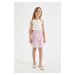 DEFACTO Girl's Poplin Skirt with Pockets